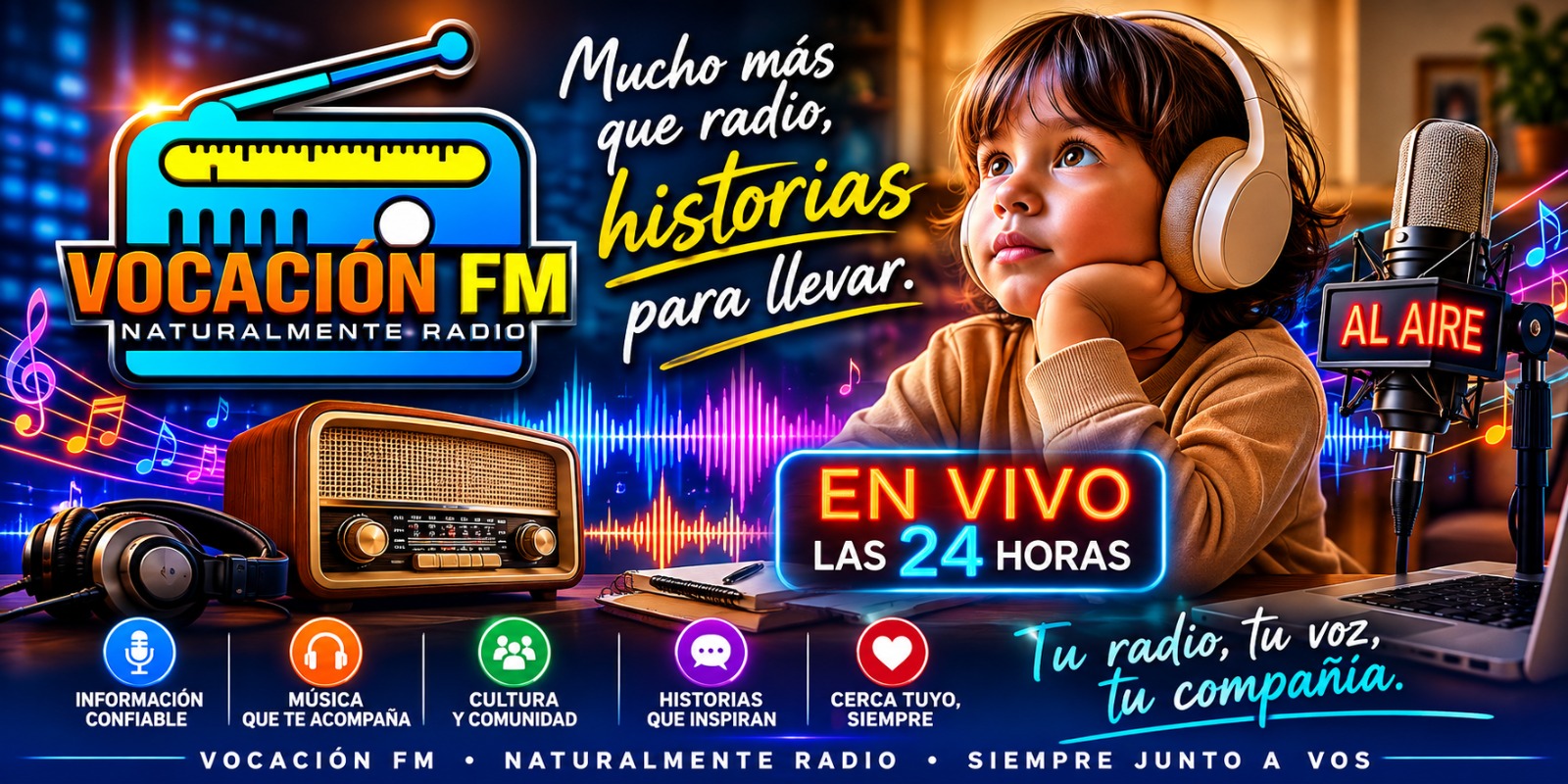 Vocaci&oacute;n FM - Naturalmente Radio